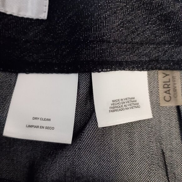 Kasper Carly Curvy Fit Pants Size 8 NWT Denim Blue Straight Leg Career $99 - Picture 10 of 11